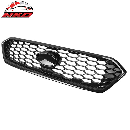 2018-21 Subaru WRX STI JDM Style Front Bumper Upper Grille Gloss Black ABS | Wholesale