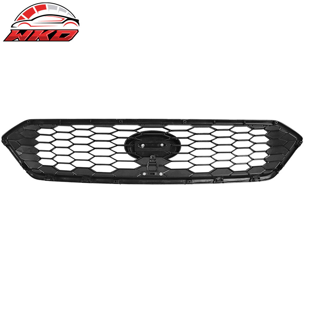 Fits 18-21 Subaru WRX STI JDM Style Front Bumper Upper Grille Gloss Black ABS