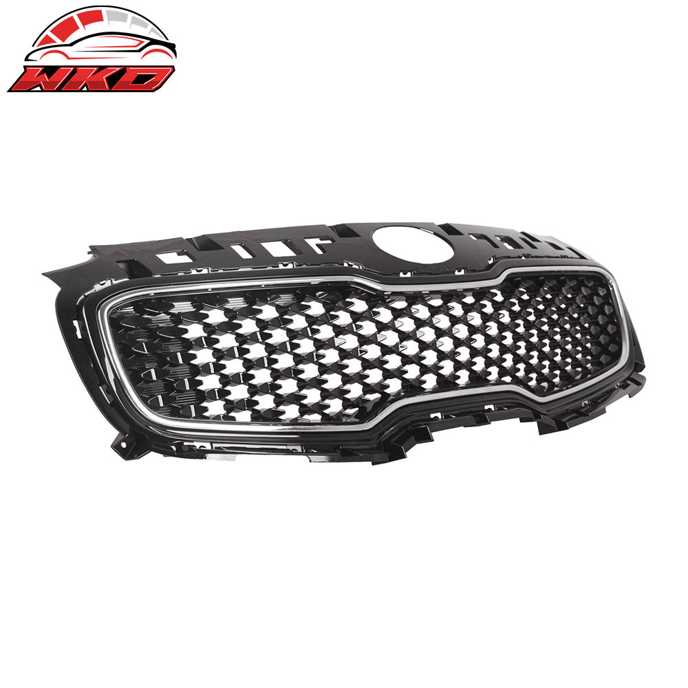 Fits 17-19 Kia Sportage OE Style Front Bumper Upper Grille Grill Assembly ABS