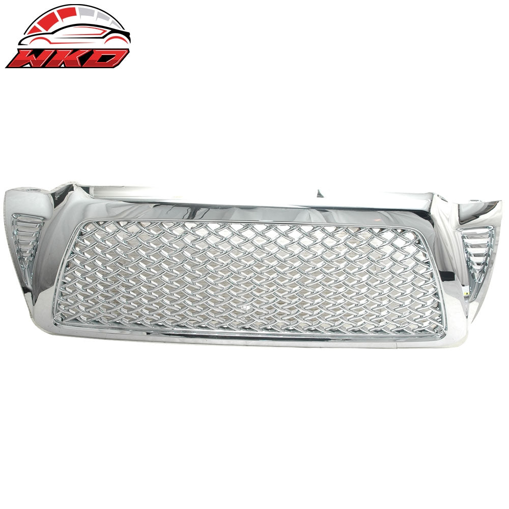 05-11 Tacoma Chrome Replacement Front Hood Bumper Mesh Grill Grille ABS | Wholesale
