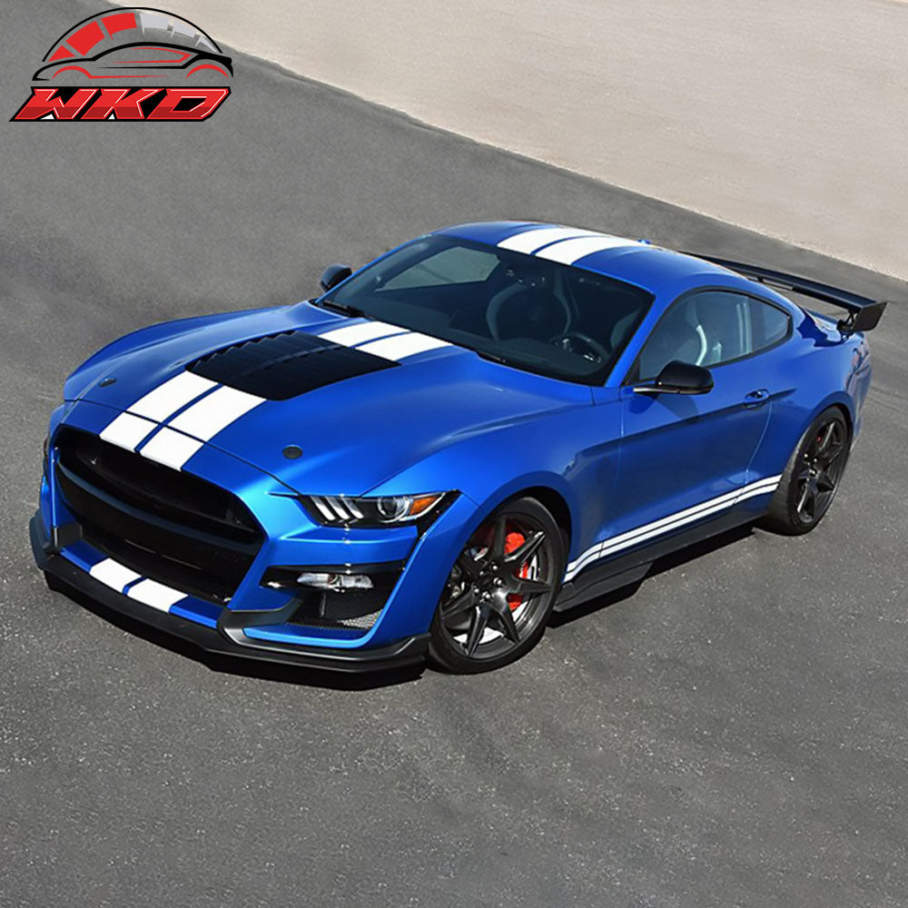 Fits 15-17 Ford Mustang GT500 Style Aluminum Front Hood Cover Air Vent Unpainted