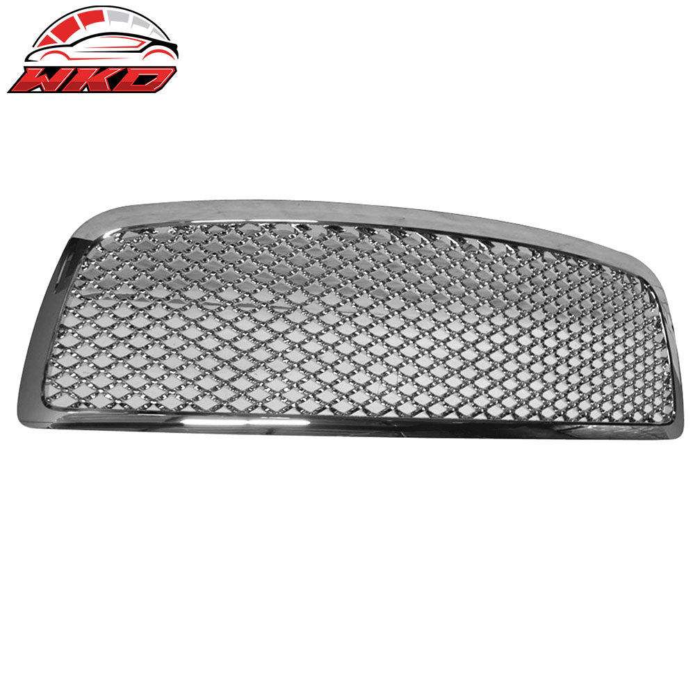 Fits 09-11 Dodge Ram Front Hood Grille Z Mesh Style ABS Chrome Plated Mesh