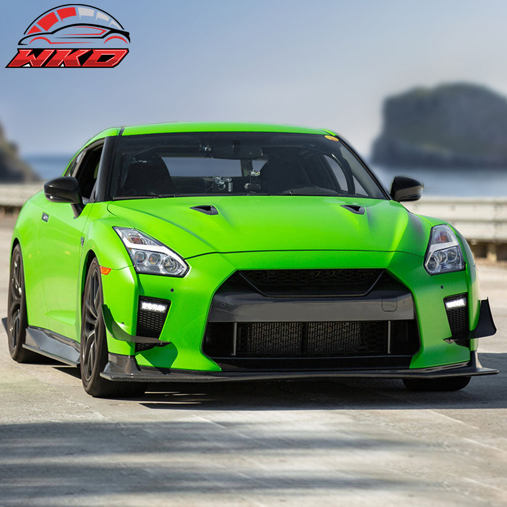 Fits 09-24 Nissan R35 GTR Facelift Style (17+) Front Hood Replacement - Aluminum