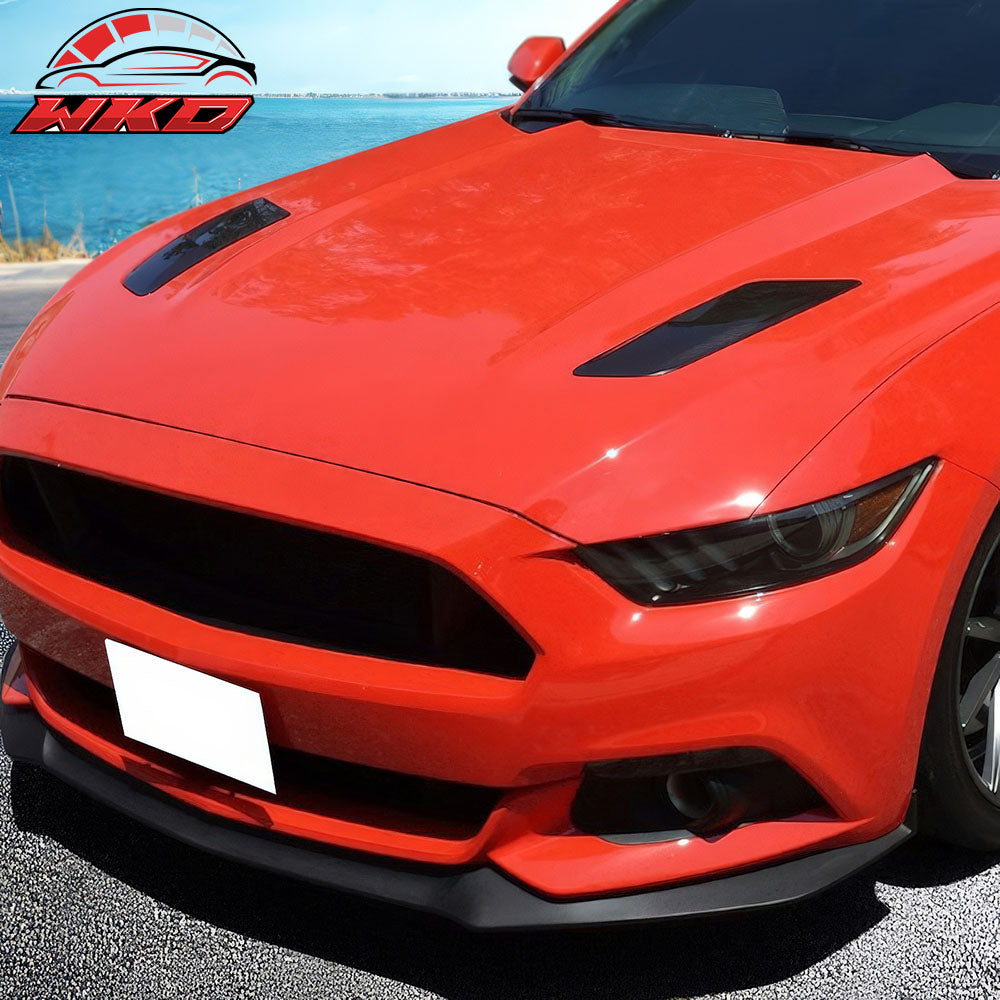Fits 15-17 Ford Mustang GT OE Style Front Hood Vent - PP Polypropylene