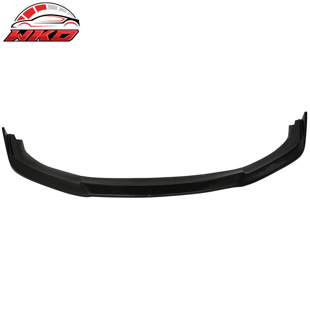 Fit 16-18 Honda Civic CS Style Front Bumper Lip PU Painted #NH731P Crystal Black