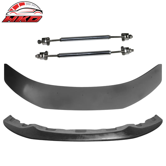 For 14-20 BMW 4-Series M Sport MX Style Front Lip Splitter w/ Gunmetal Strut Rod | Wholesale