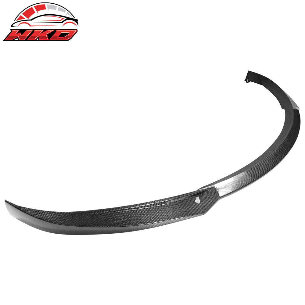 Fits 12-16 Tesla Model S Carbon Fiber Front Bumper Lip Spoiler IKON Style