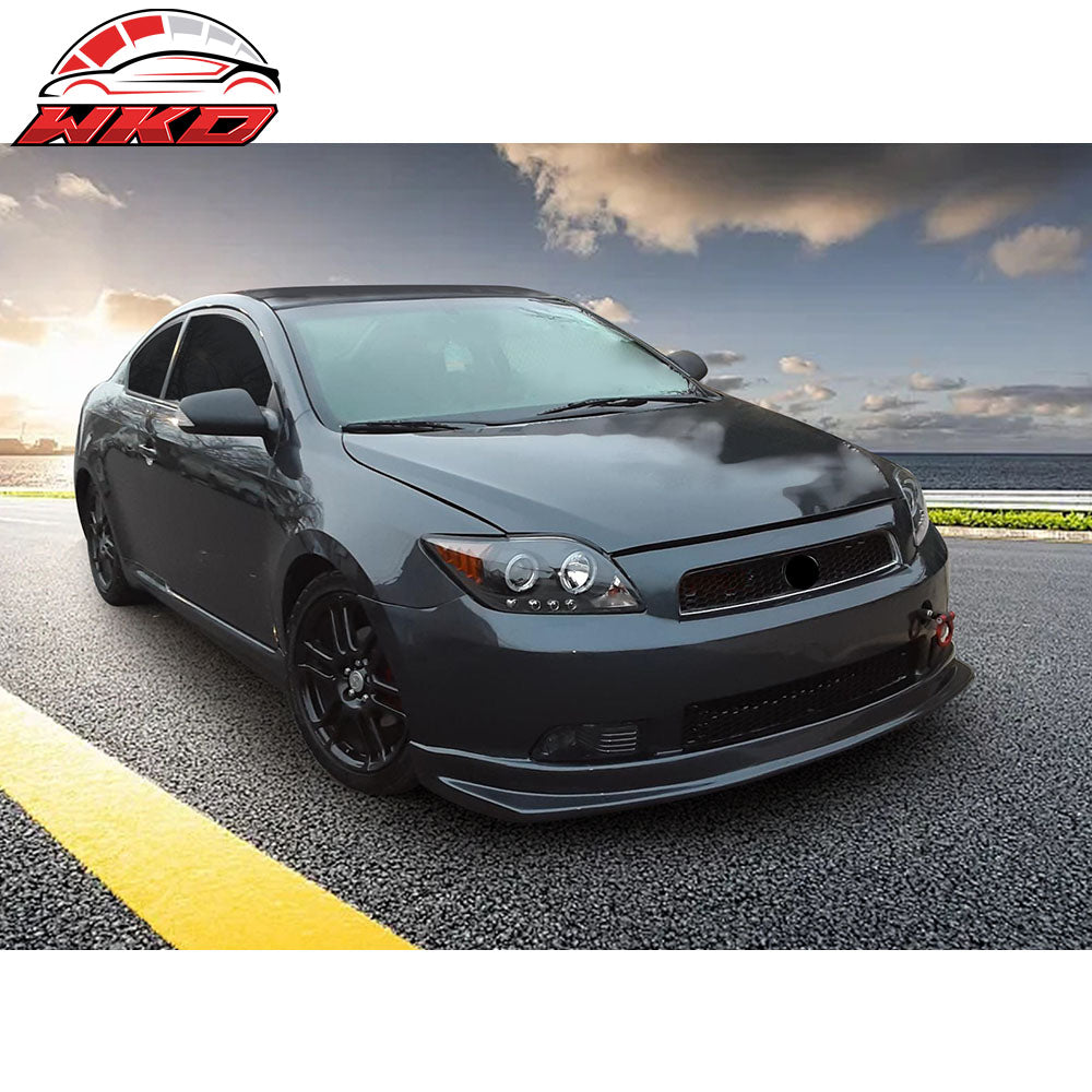 Fits 05-10 Scion tC Sport Style Front Bumper Lip Spoiler Splitter Unpainted PU