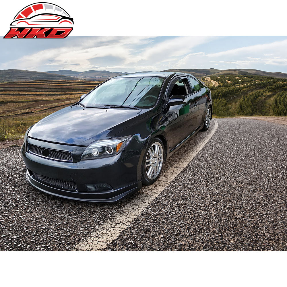 Fits 05-10 Scion tC Sport Style Front Bumper Lip Spoiler Splitter Unpainted PU