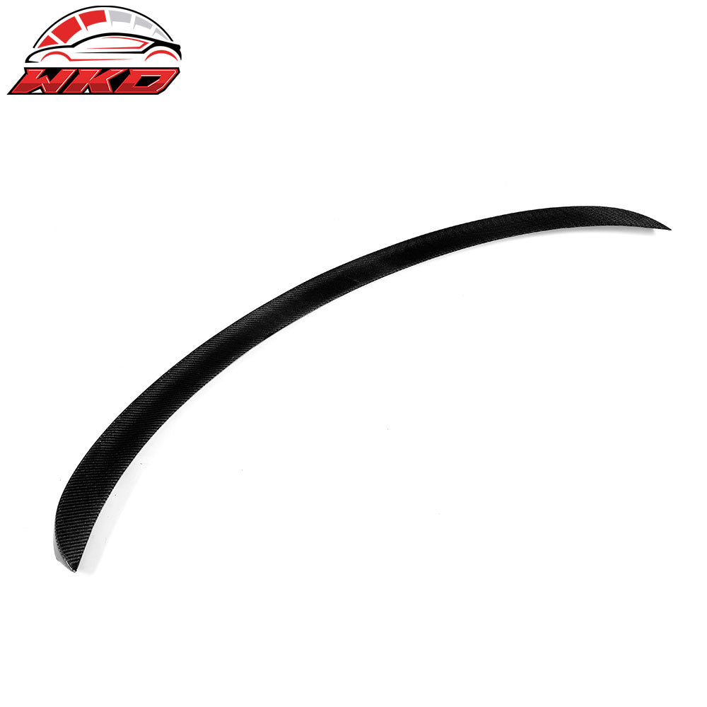Fits 17-23 Tesla Model 3 IKON Style Front Lip +Trunk Spoiler - Carbon Fiber