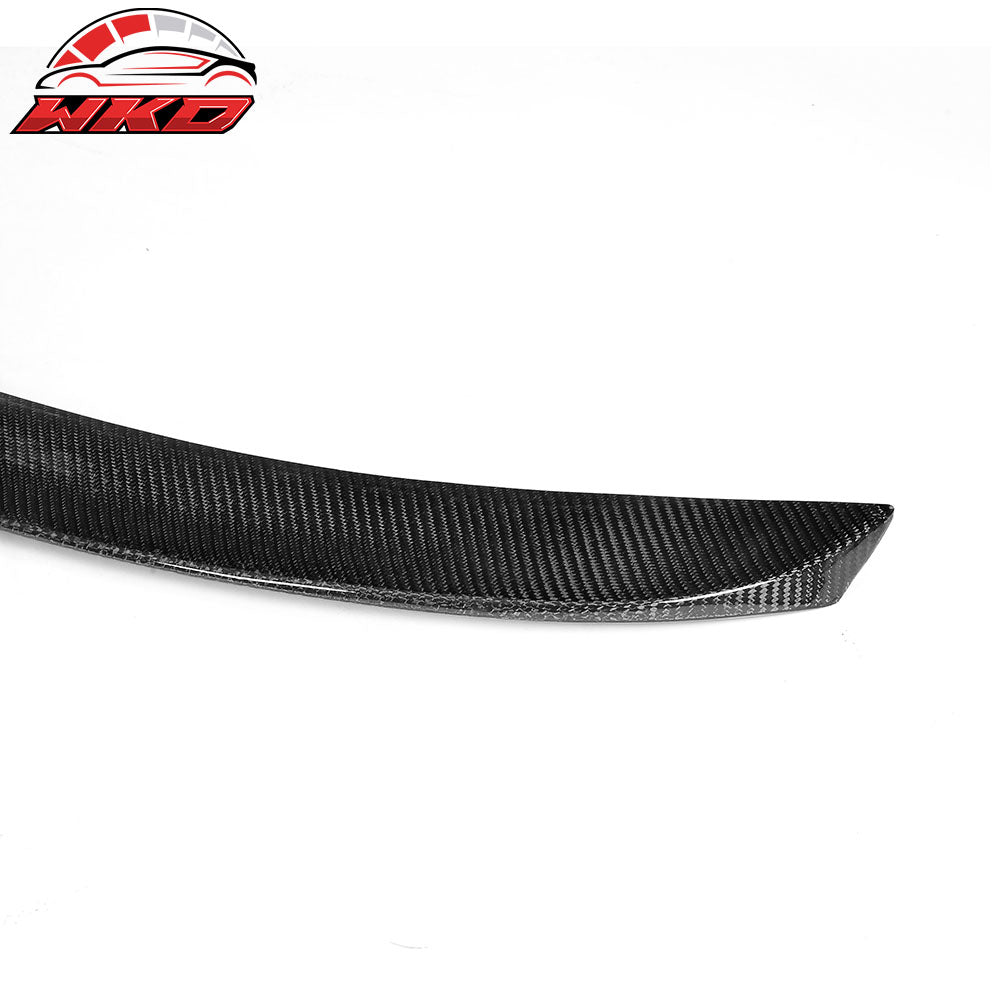 Fits 17-23 Tesla Model 3 IKON Style Front Lip +Trunk Spoiler - Carbon Fiber