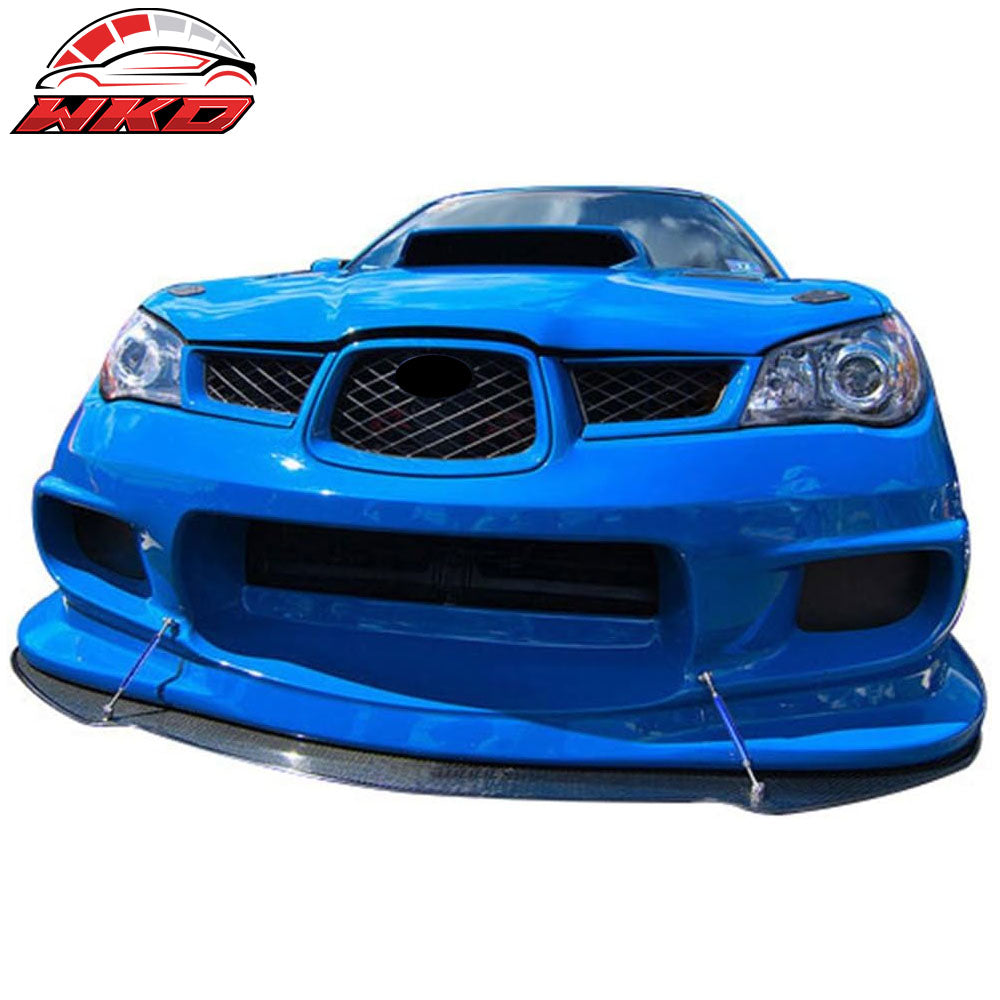 Blue Adjustable Front Bumper Lip Spoiler Splitter Strut Rods Support 8-10.6 Inch