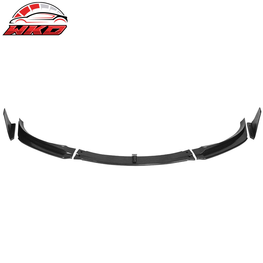 Fits 17-23 Tesla Model 3 V Style Front Bumper Lip Spoiler Kit Unpainted PP 5PCS