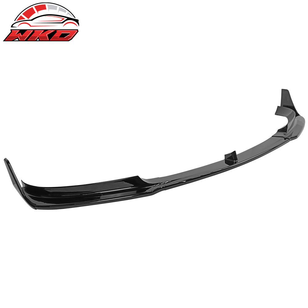 Fits 17-23 Tesla Model 3 V Style Gloss Black Front Bumper Lip Spoiler Kit PP 5PC