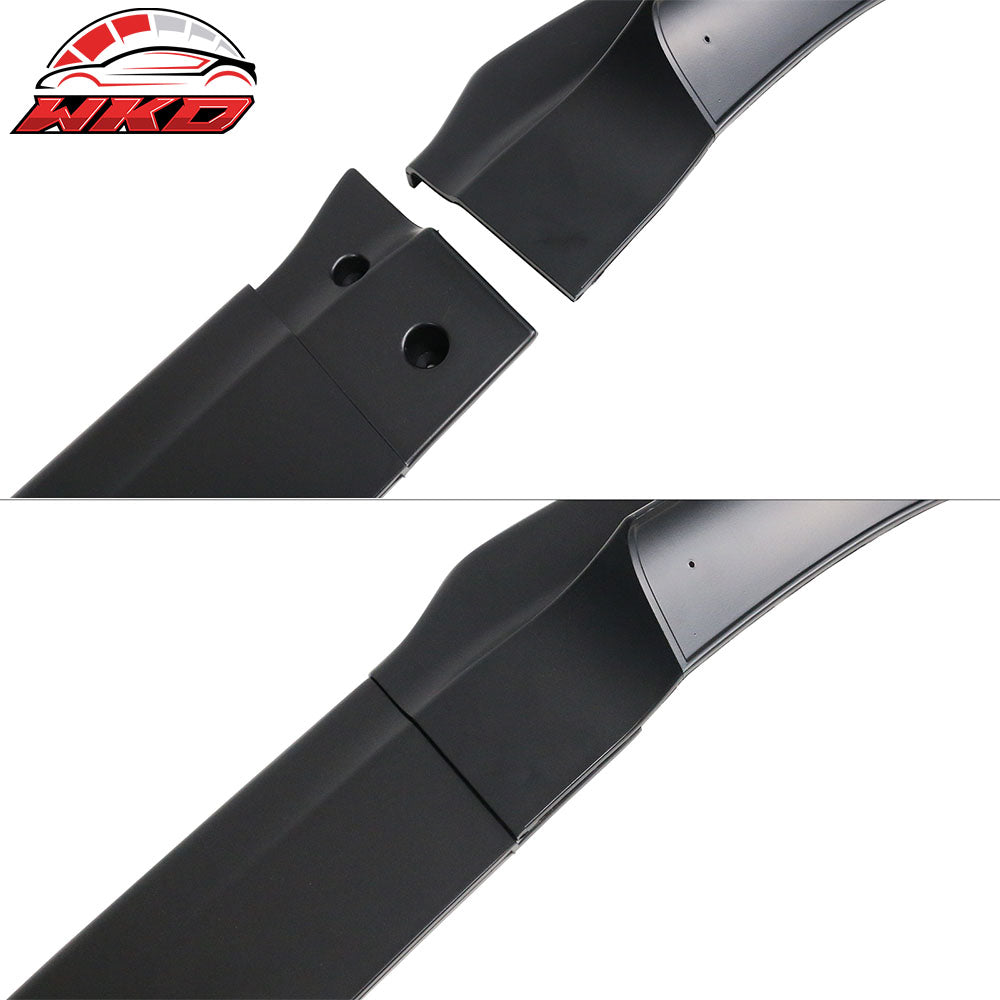 Fits 17-23 Tesla Model 3 V Style Matte Black Front Bumper Lip Spoiler Kit PP 5PC