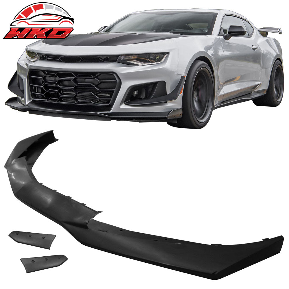Replacement Front Lip Spoiler for 16-24 Chevy Camaro 1LE Style Front Bumper - PP