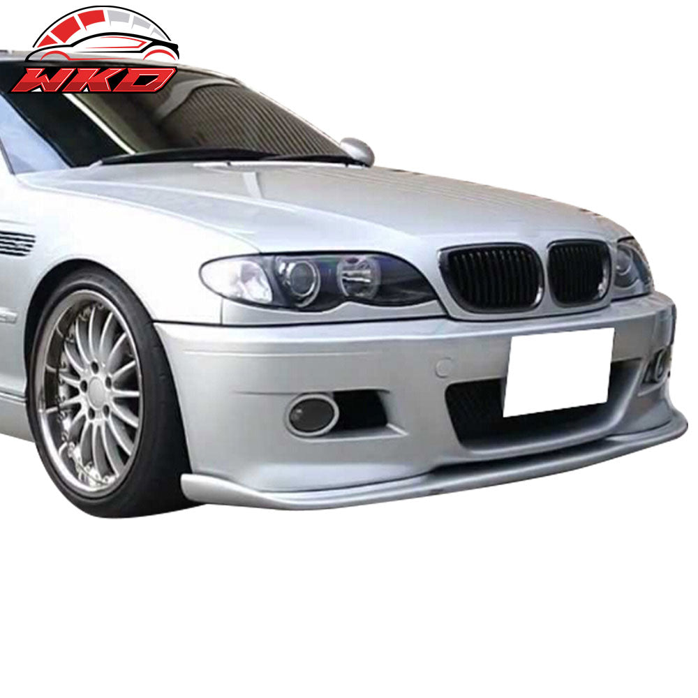 Fits 99-06 BMW E46 3 Series H Style PP Front Bumper Lip For Aftermarket M Bumper