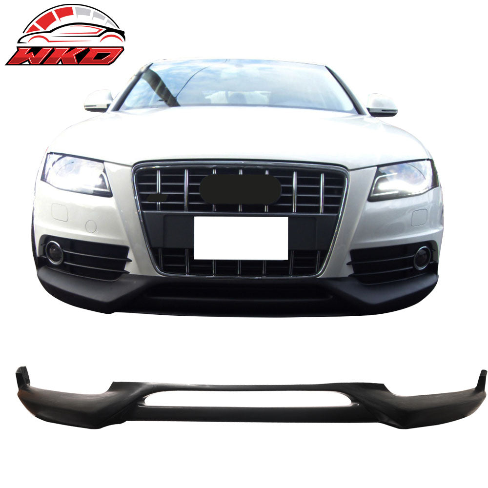 Fits 09-12 Audi A4 B8 S Line RG Style Front Bumper Lip Spoiler Kit PU Unpainted