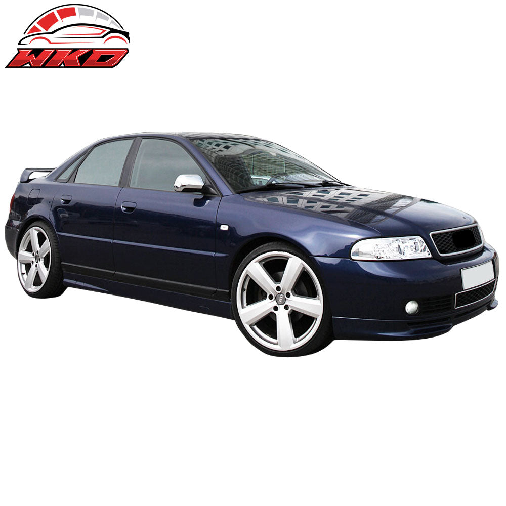 Fits 96-01 Audi A4 B5 Type L Style Front Bumper Lip Spoiler Unpainted PU