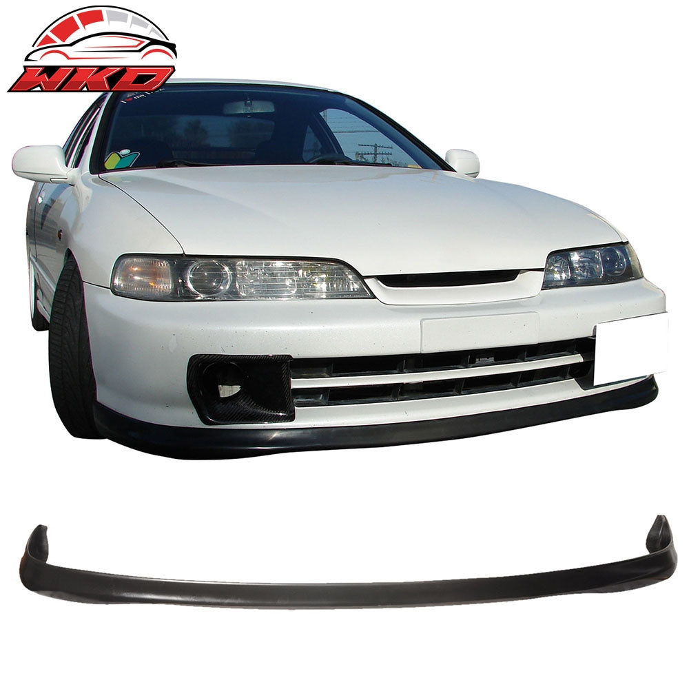 Fits 94-97 Acura Integra Front Bumper Lip Spoiler Splitter Unpainted Black PU