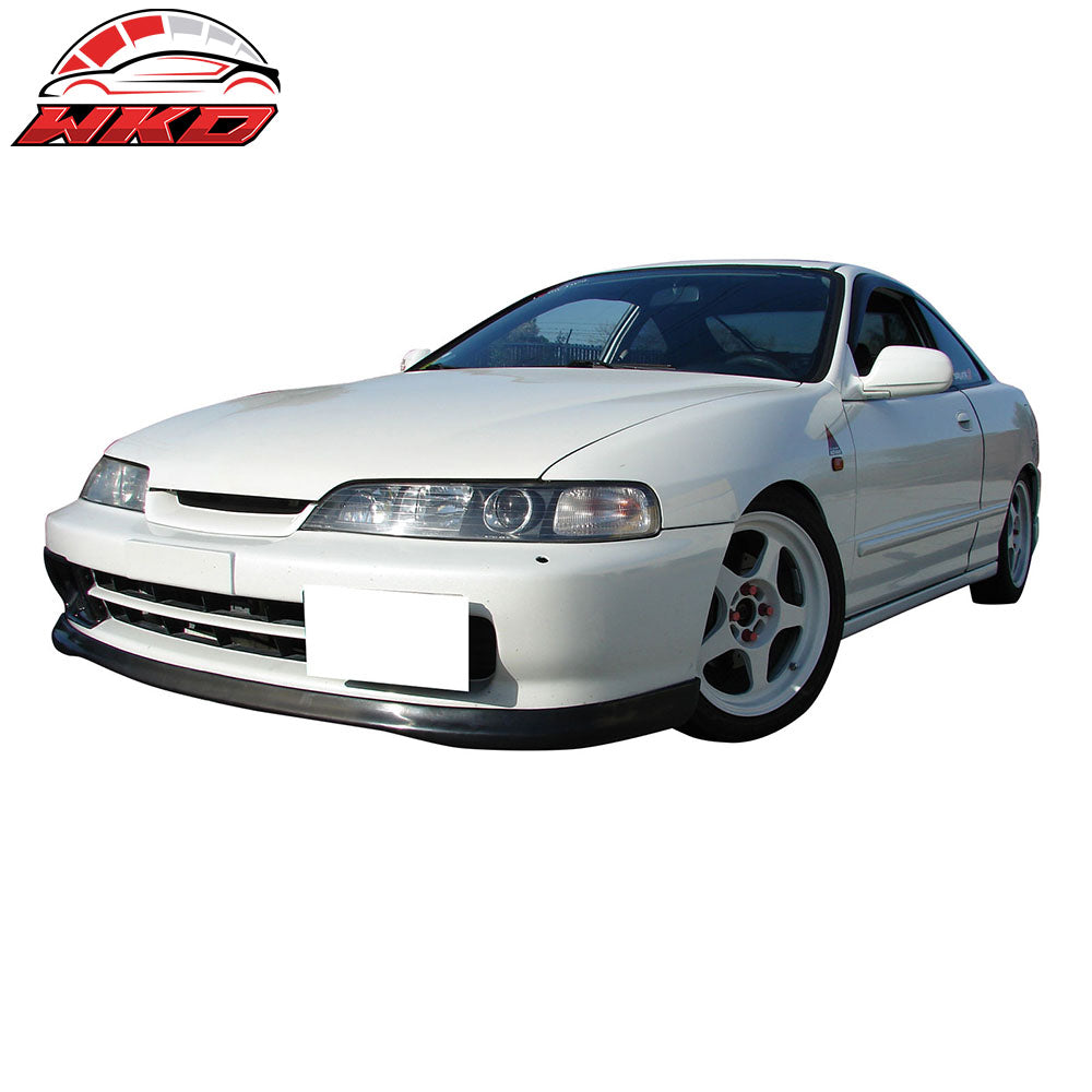 Fits 94-97 Acura Integra Front Bumper Lip Spoiler Splitter Unpainted Black PU