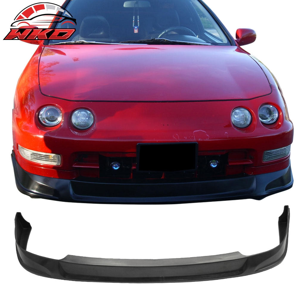 Fits 94-97 Acura Integra Type C Style Front Bumper Lip Spoiler Kit Unpainted PU