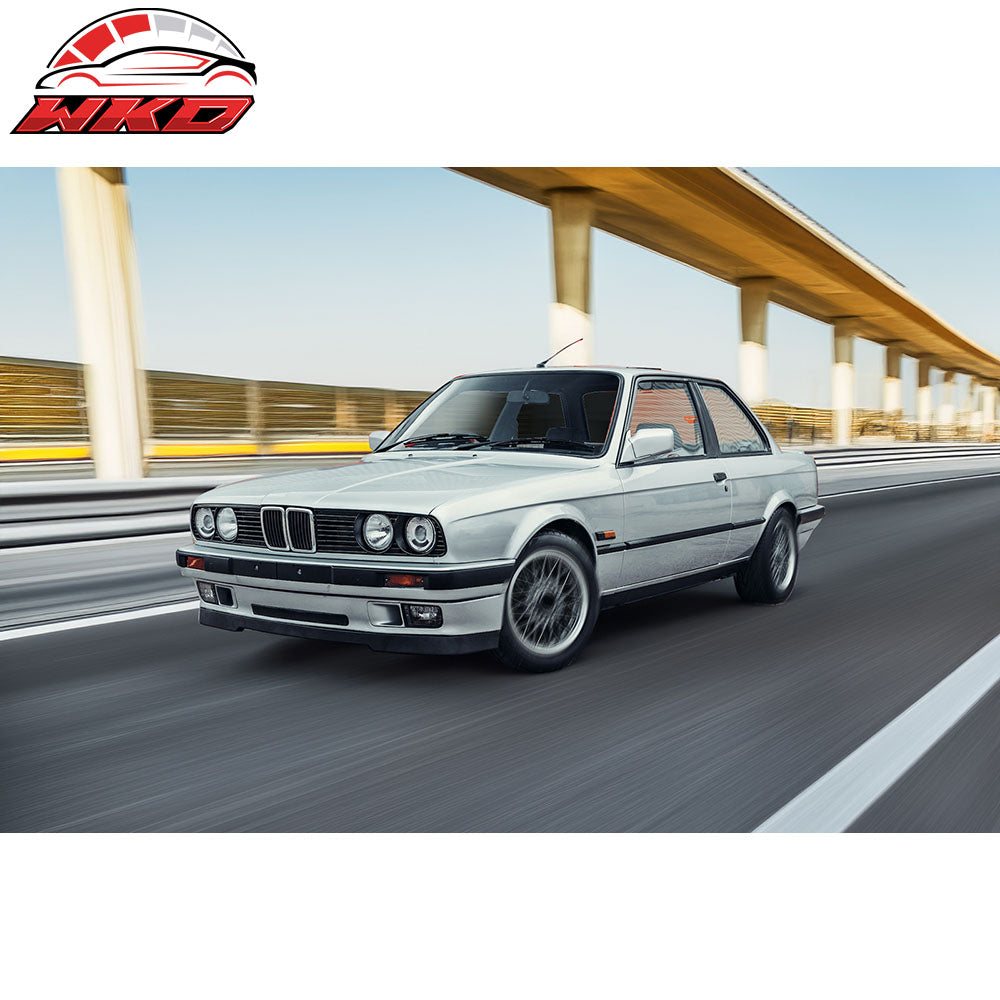 Fits 84-92 BMW E30 3-Series RG Style Front Bumper Lip Spoiler Unpainted - PU