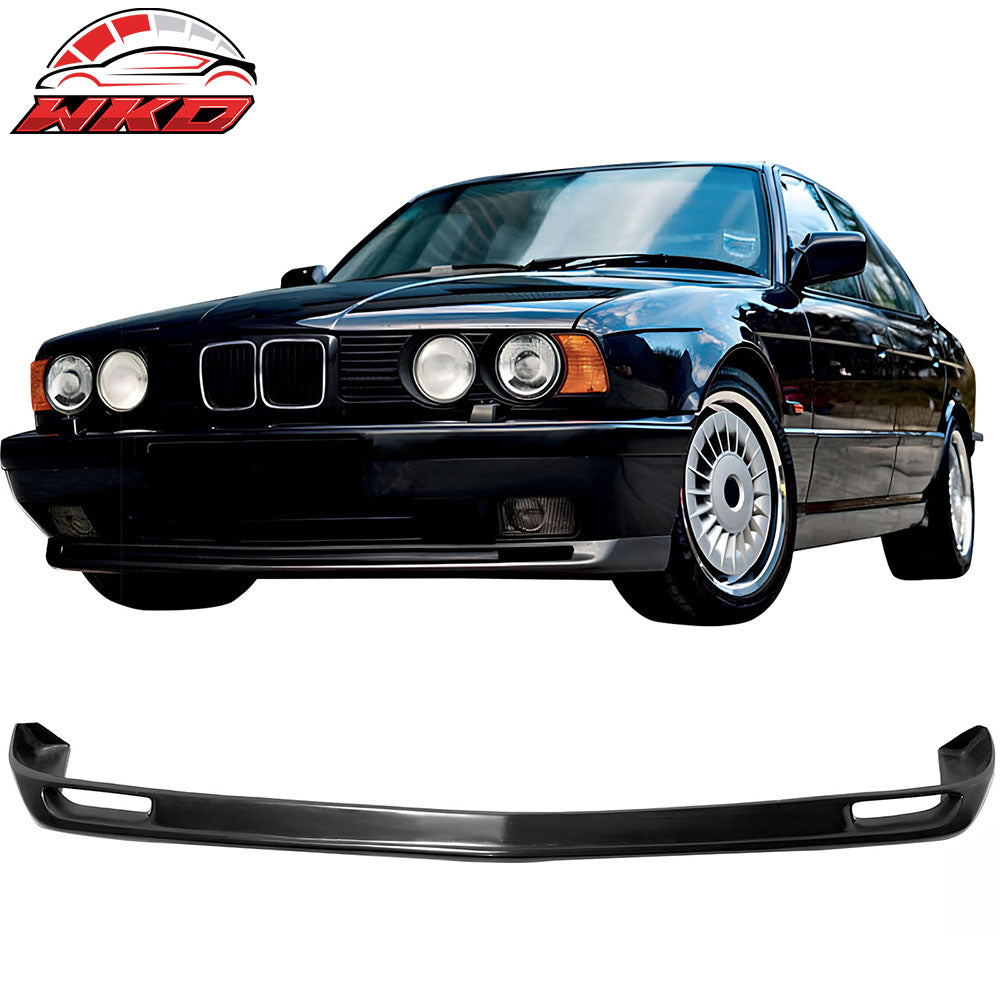 Fits 87-96 BMW E34 5-Series M-Tech Style Front Bumper Lip Spoiler Unpainted PU