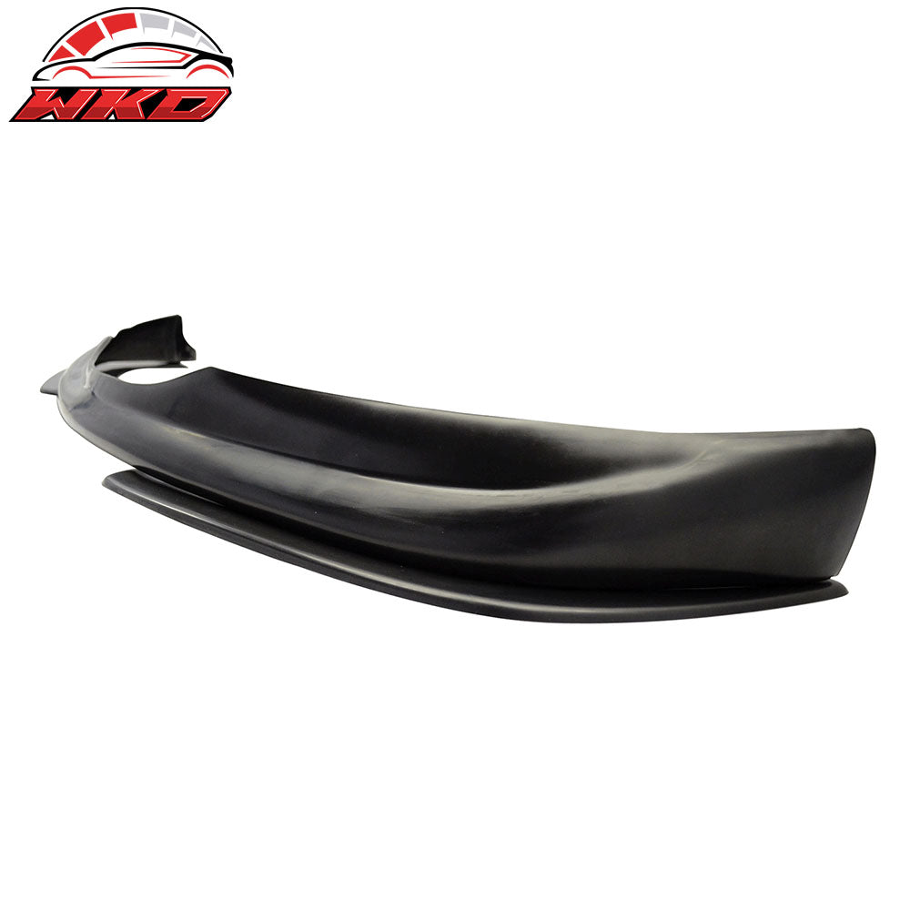 Fits 01-06 BMW E46 M3 A Style Front Bumper Lip Spoiler Kit Unpainted Black PU