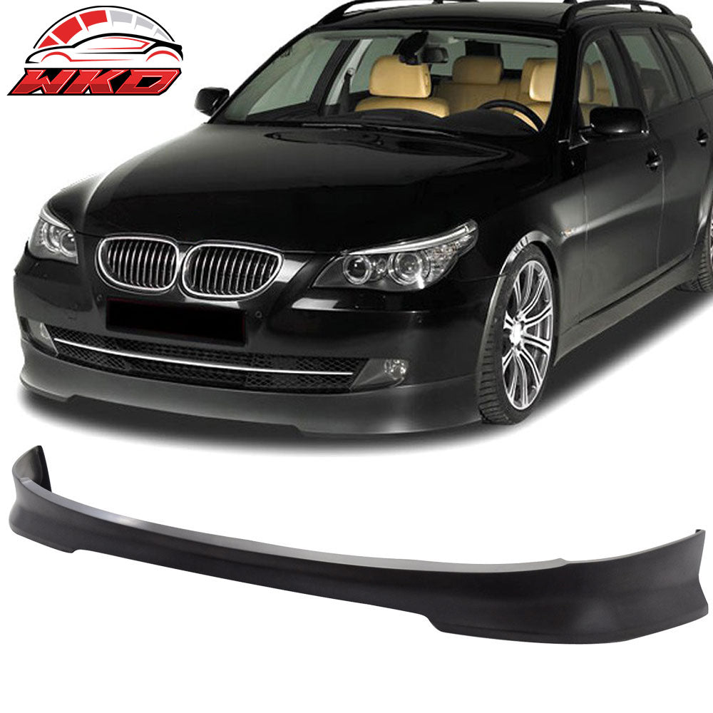 Fits 08-10 BMW E60 5 Series Sedan LCI Facelift C Style Front Bumper Lip - PU