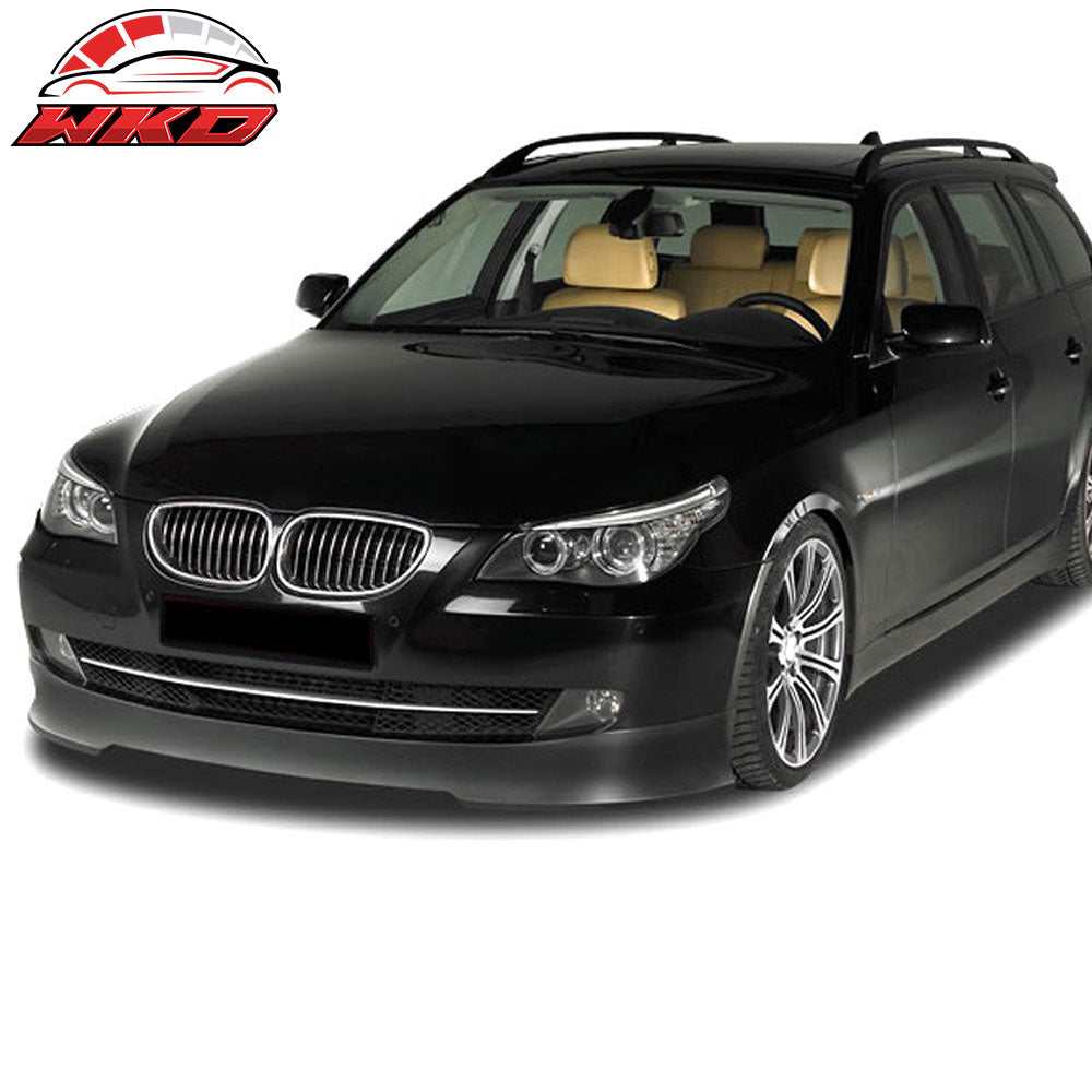 Fits 08-10 BMW E60 5 Series Sedan LCI Facelift C Style Front Bumper Lip - PU
