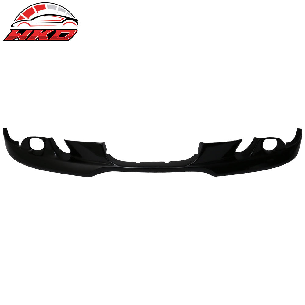 Fit 04-07 BMW E60 5 Series AC Front Bumper Lip Painted #475 Black