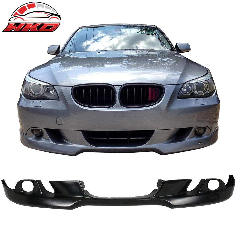 Fits 04-07 BMW E60 5-Series Front Bumper Lip AC Style Spoiler PU Chin Splitter