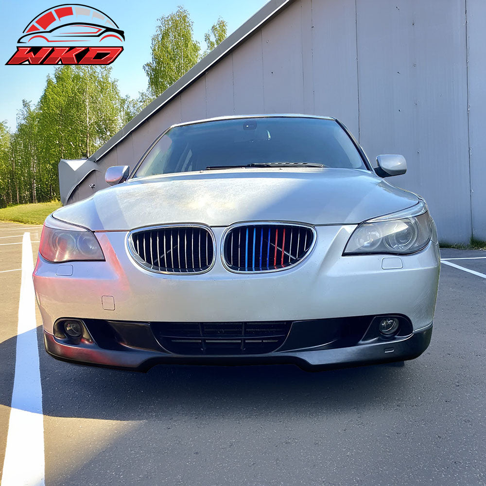 Fits 04-07 BMW E60 5-Series Front Bumper Lip AC Style Spoiler PU Chin Splitter