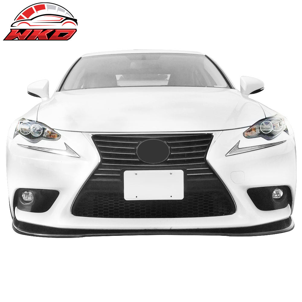 Fits 14-16 Lexus IS300 IS350 Base Front Bumper Lip Spoiler Splitter Unpainted PU