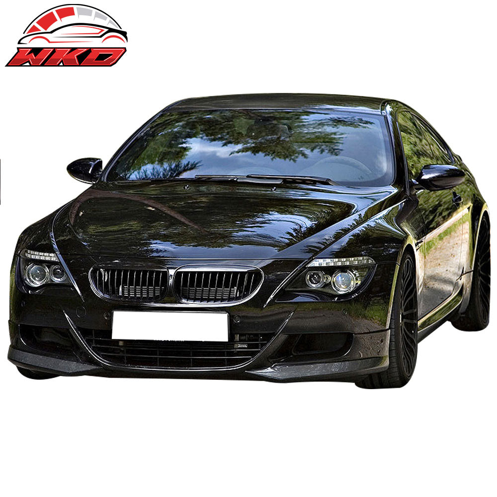 Fits 06-11 BMW E63 E64 M6 A Style Front Bumper Lip Splitter 2PC- PU