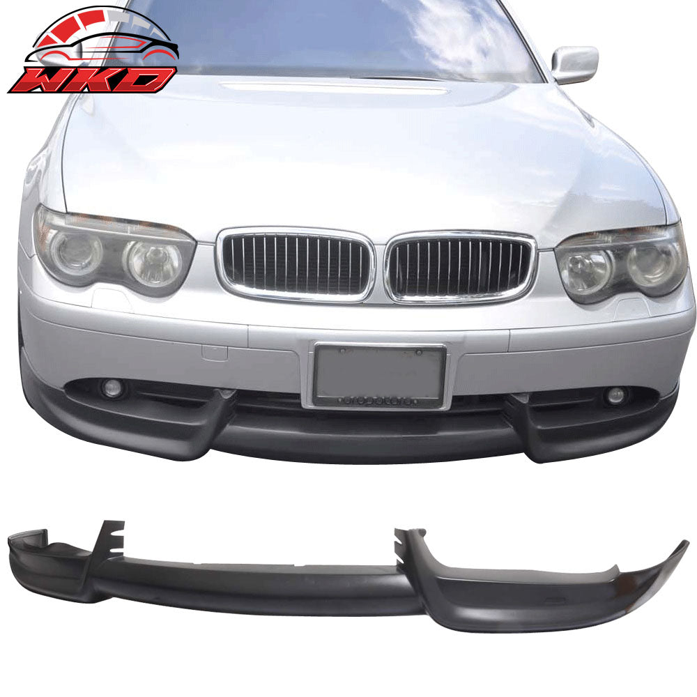 Fits 02-05 BMW E65 E66 7-Series AC-S Style Front Bumper Lip Spoiler Splitter PU