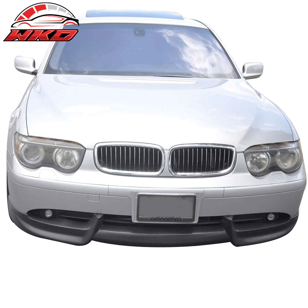 Fits 02-05 BMW E65 E66 7-Series AC-S Style Front Bumper Lip Spoiler Splitter PU