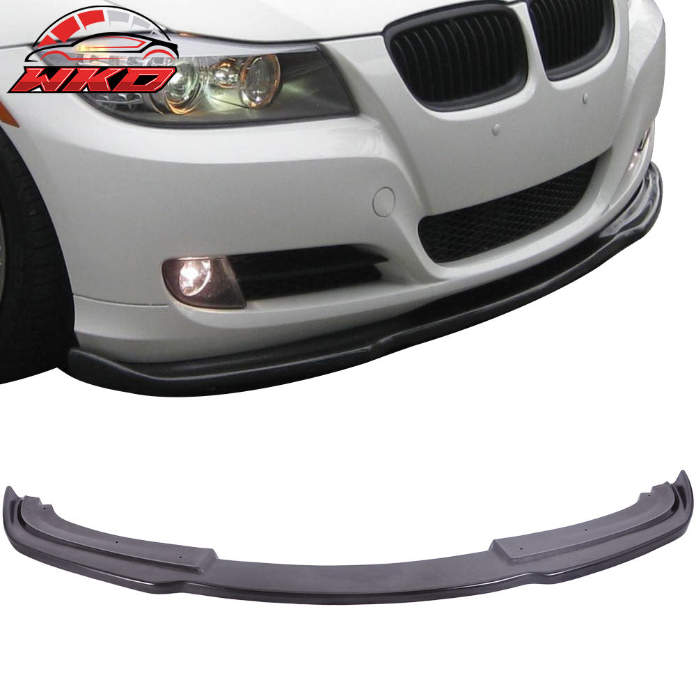 Fits 09-12 BMW E90 LCI 3 Series H Style Front Bumper Lip Spoiler Unpainted PU