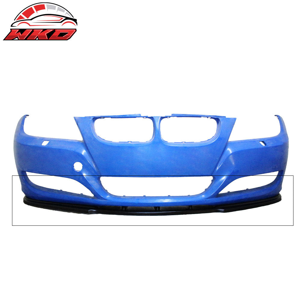 Fits 09-11 BMW 3-Series E90 LCI MX Style Front Bumper Lip Spoiler Unpainted - PU