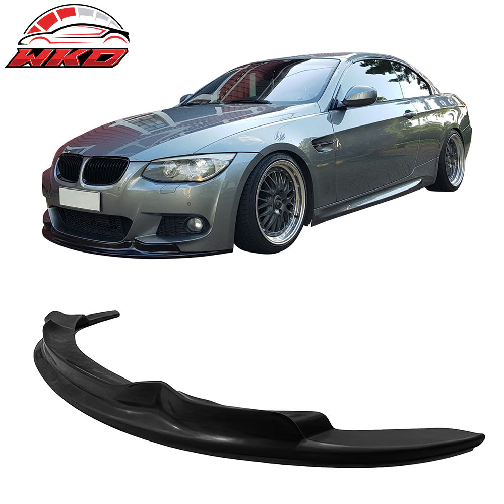 Fits 10-13 BMW E92 E93 3 Series 2-Door AK Style Front Bumper Lip Unpainted PU
