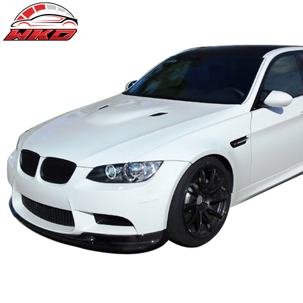 Fits 08-13 BMW E92 E93 M3 Euro 3D Style Front Bumper Lip Painted #668 Jet Black