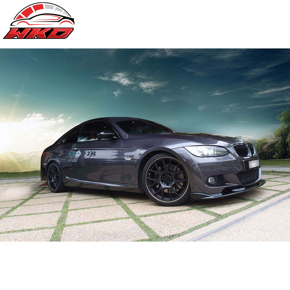 Fits 07-10 3-Series Pre LCI MT M-Sport Unpainted H Style Front Bumper Lip PU