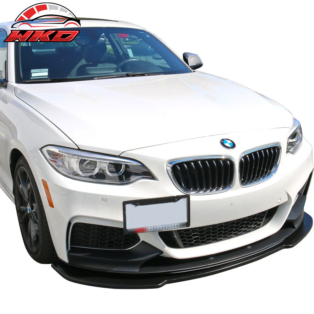 Universal V1 Style 65"*16" Front Bumper Lip Spoiler Splitter Chin PU Unpainted