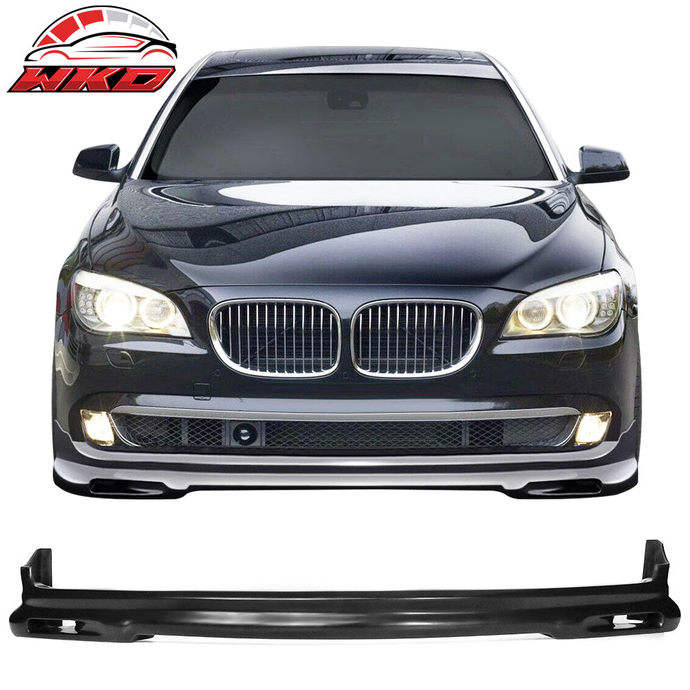 Fits 09-12 BMW F01 F02 7-Series HM Style Front Bumper Lip Spoiler Splitter PU