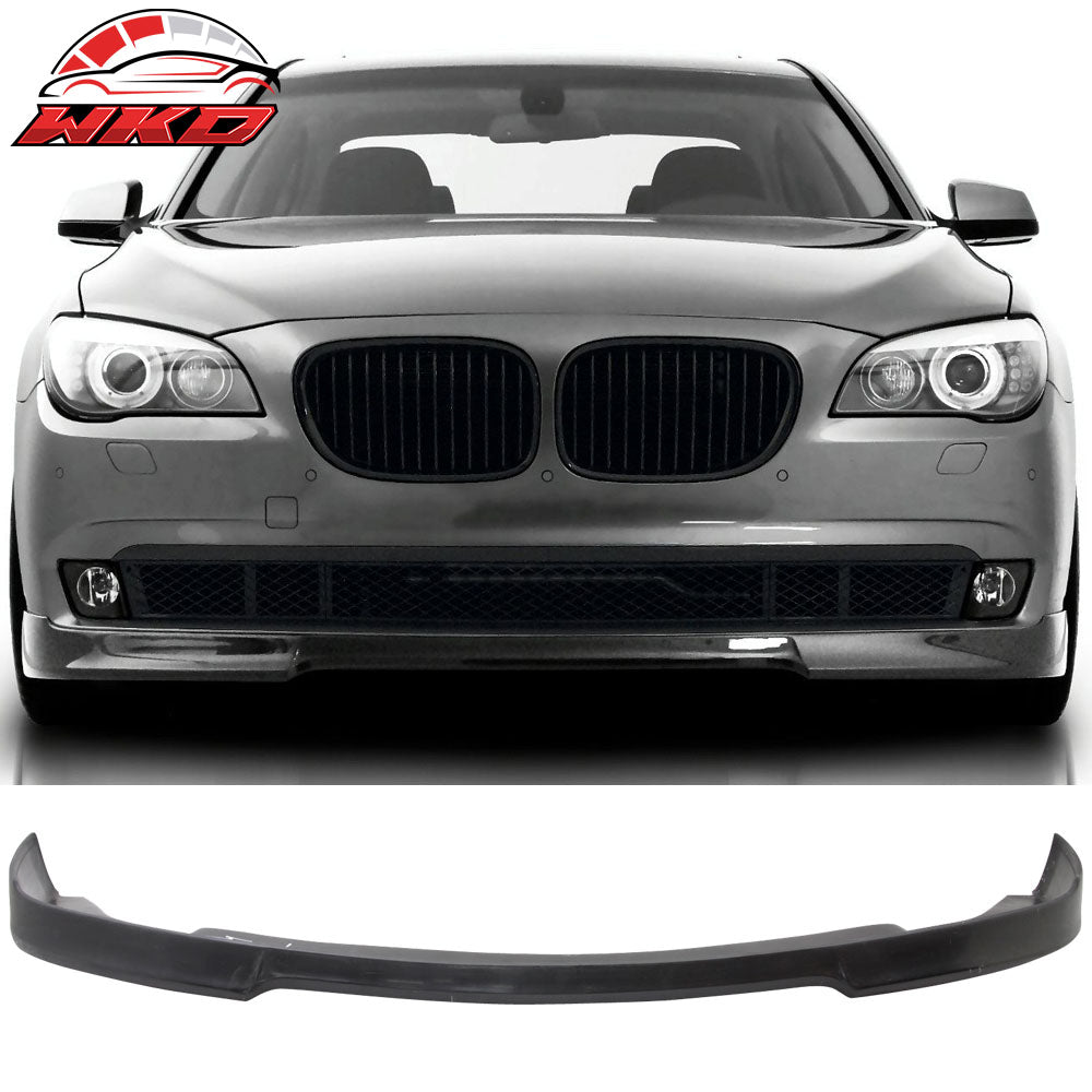 Fits 09-12 BMW F01 7-Series VRS Style Front Bumper Lip Spoiler - Unpainted PU
