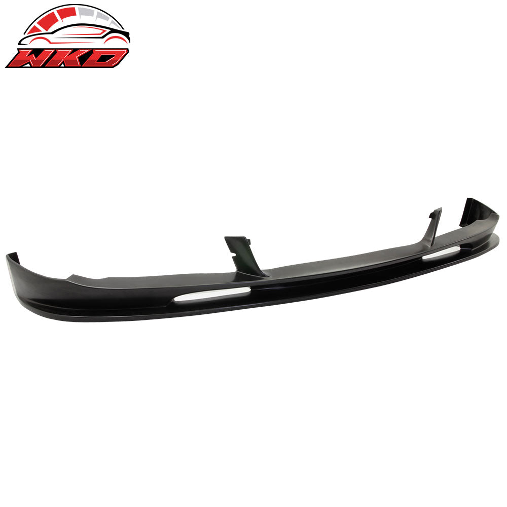 Fits 10-13 BMW F10 5 Series 3D Style Front Bumper Lip Spoiler Unpainted Black PU