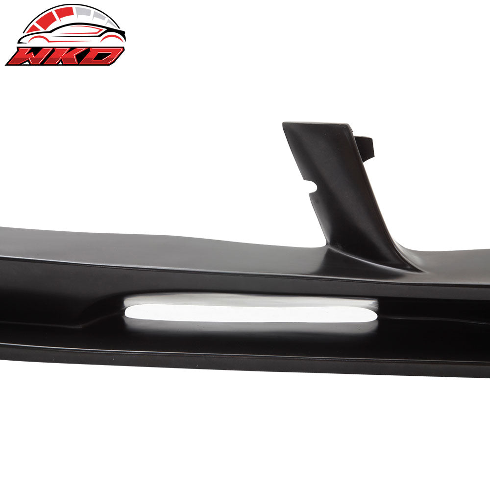 Fits 10-13 BMW F10 5 Series 3D Style Front Bumper Lip Spoiler Unpainted Black PU
