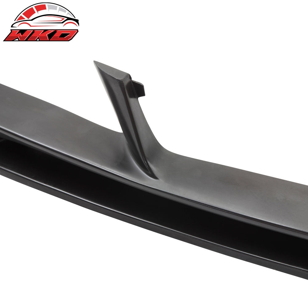 Fits 10-13 BMW F10 5 Series 3D Style Front Bumper Lip Spoiler Unpainted Black PU
