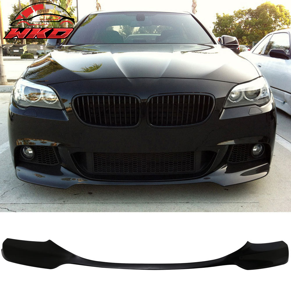 Fits 12-16 BMW F10 V M Sport Front Bumper Lip Spoiler #668 Black